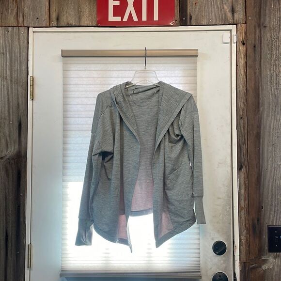 Nwot Nike woman’s grey open sweatshirt - Picture 1 of 10